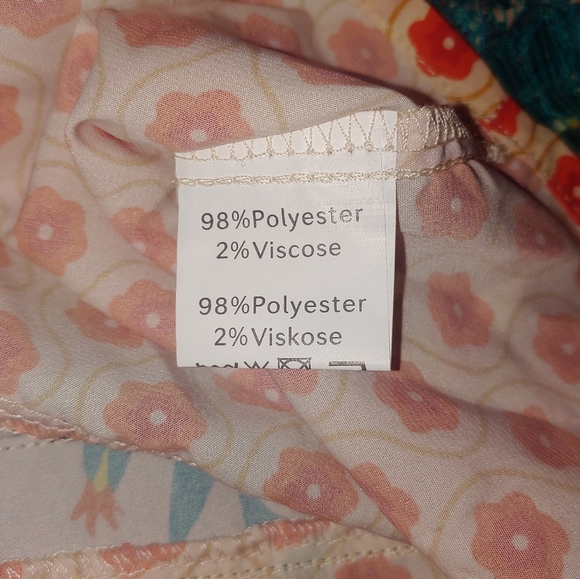 Summer Orange Floral Square Neck Short Sleeved Peplum Top GRACE KARIN Girls 10Y - Picture 9 of 9